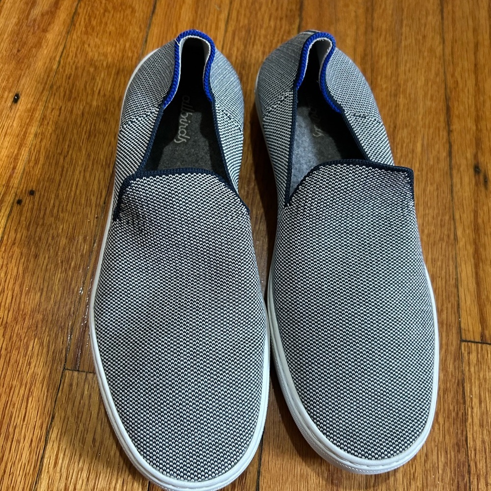 Rothy’s The Original Slip On Sneaker in Anchor With Allbird Soles  Size 8.5